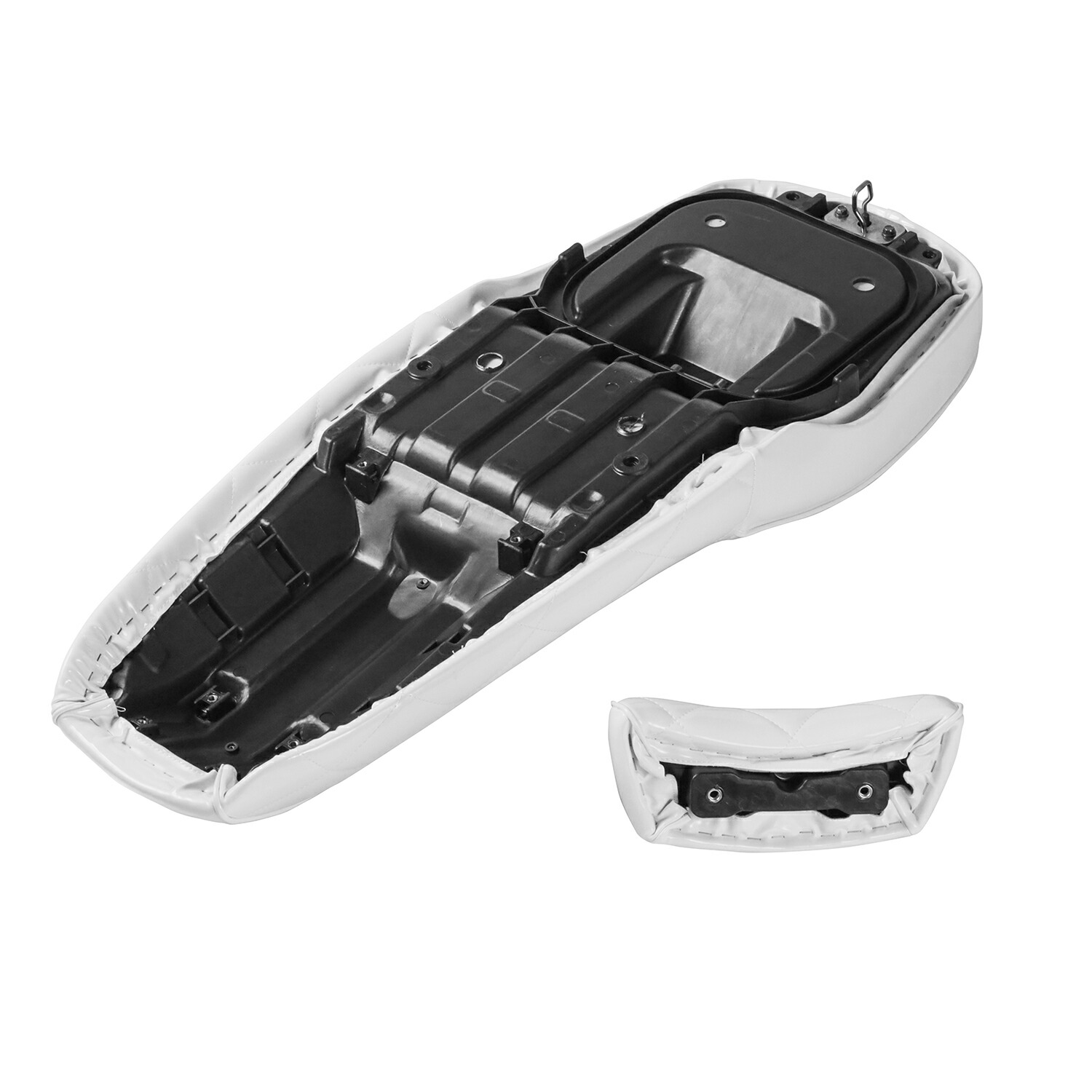 楽天市場】ヤマハ マグザム SG17J SG21J エナメルシート Assy 白 MAXAM