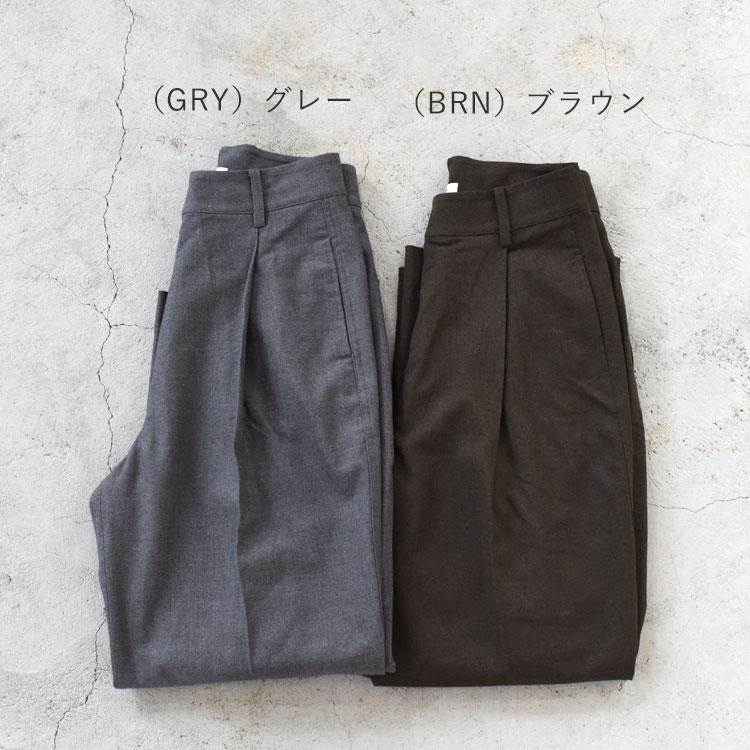 楽天市場】anuke（アンヌーク）/Wool Tuck Pants ウールタックパンツ