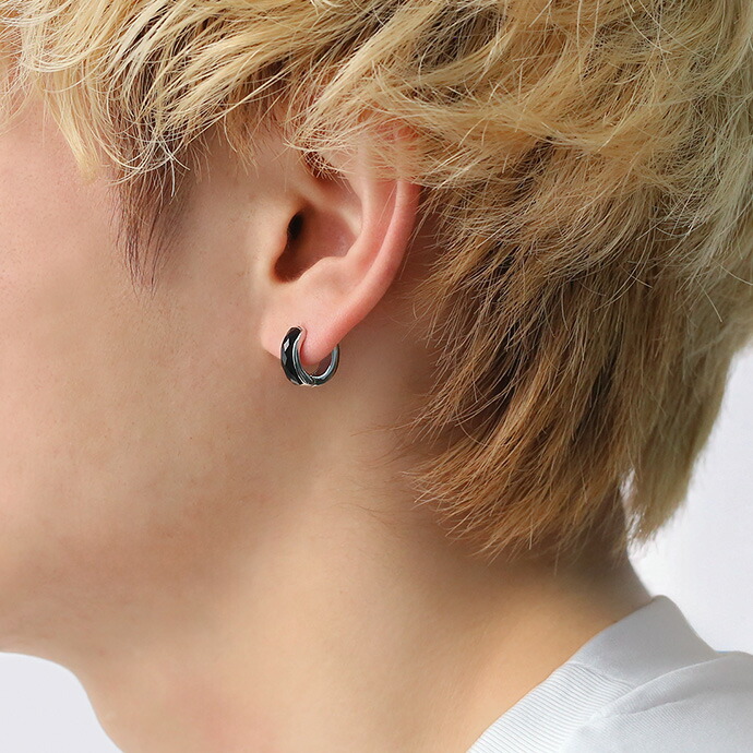 楽天市場】Binich(ビニッチ) ニューカッティング ストーン フープ