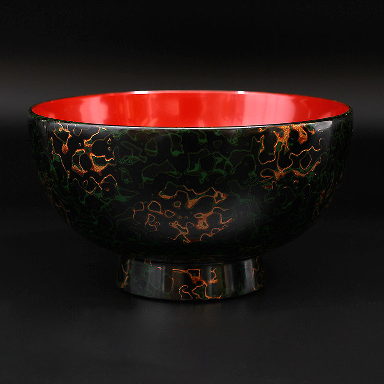 楽天市場】【津軽塗 唐塗】夫婦汁椀 唐塗梨子地【IO-033】2個セット