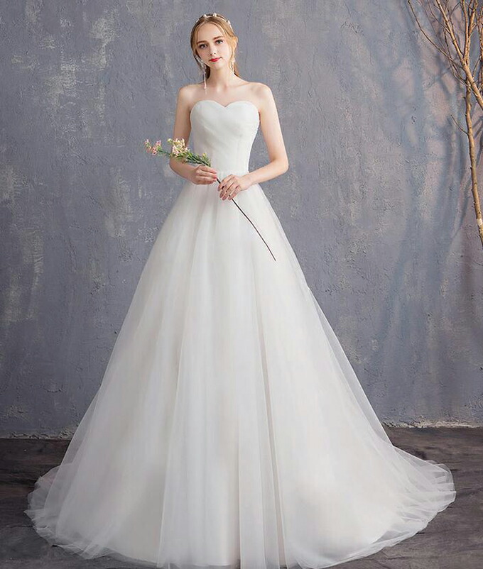 楽天市場】ビスチェ ウェディングドレス ウエディングドレス トレーン