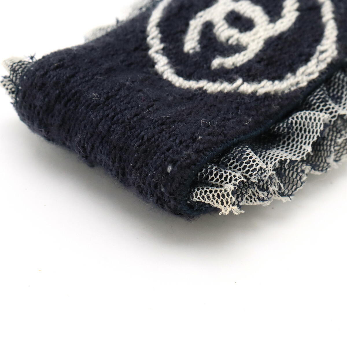 楽天市場】CHANEL シャネル ココマーク リストバンド フリル コットン