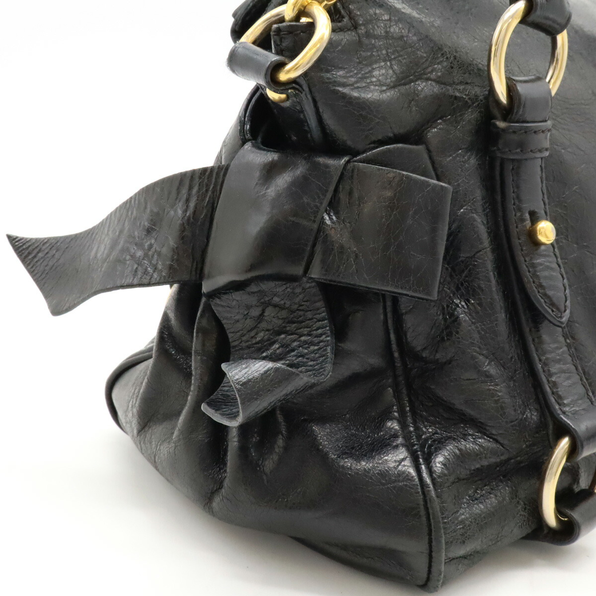 楽天市場】Miu Miu ミュウ ミュウ ミュウミュウ リボン ハンドバッグ