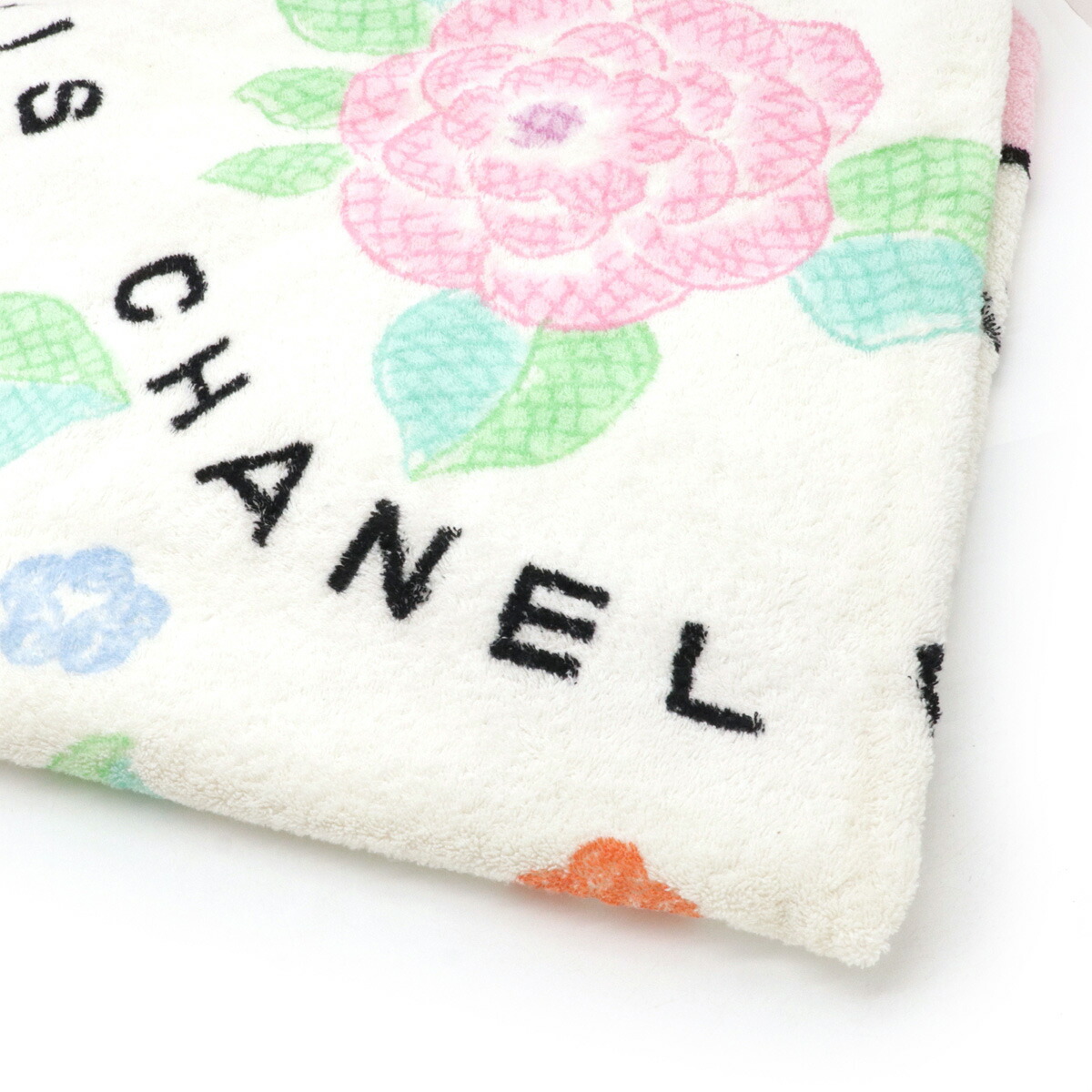 楽天市場】CHANEL シャネル カメリア ロゴ ココマーク バスタオル