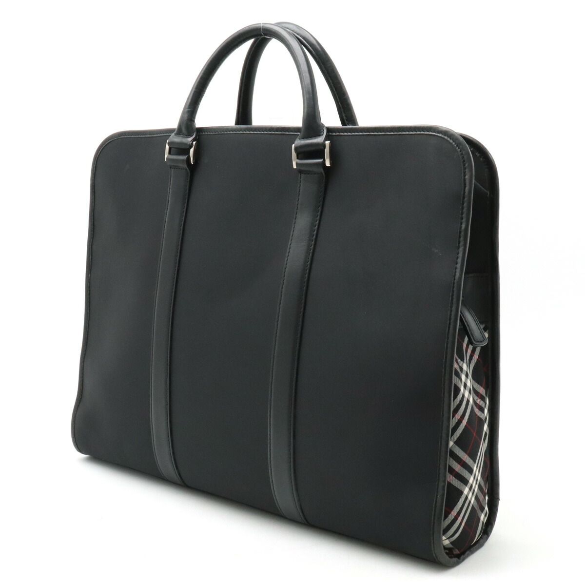 ダ*ク様 た*な様 バーバリーブラック チェック柄 ビジネスバッグ ダ*ク