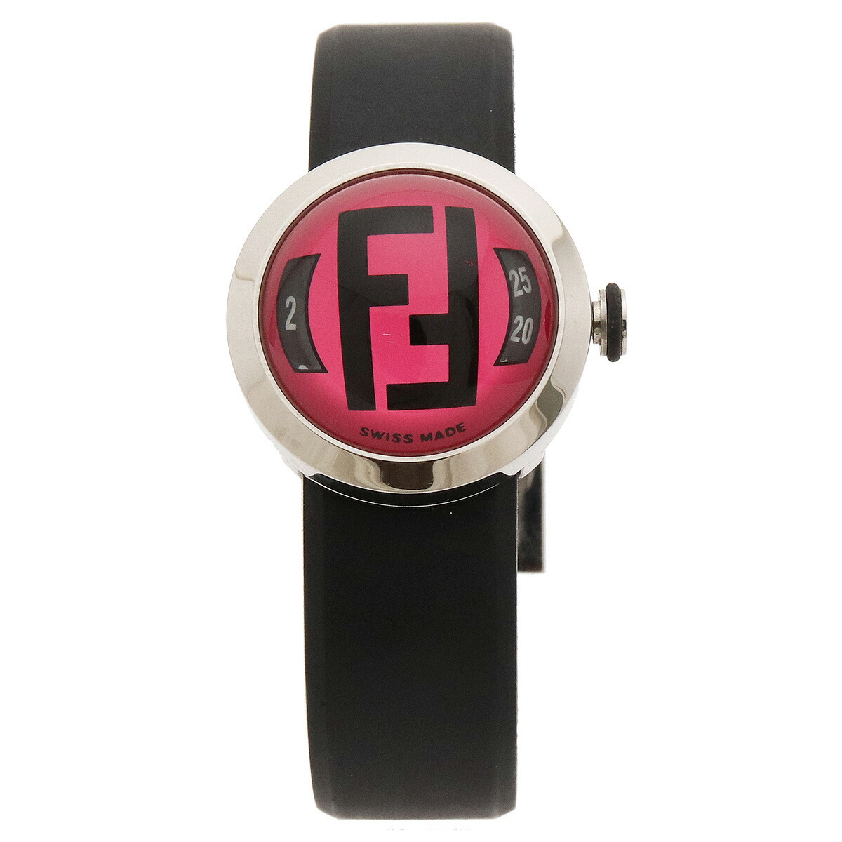 楽天市場】FENDI フェンディ ブースラ ピンク文字盤 SS ラバー