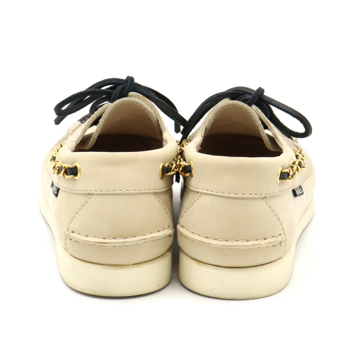 楽天市場】【靴】CHANEL シャネル チェーン デッキシューズ モカシン