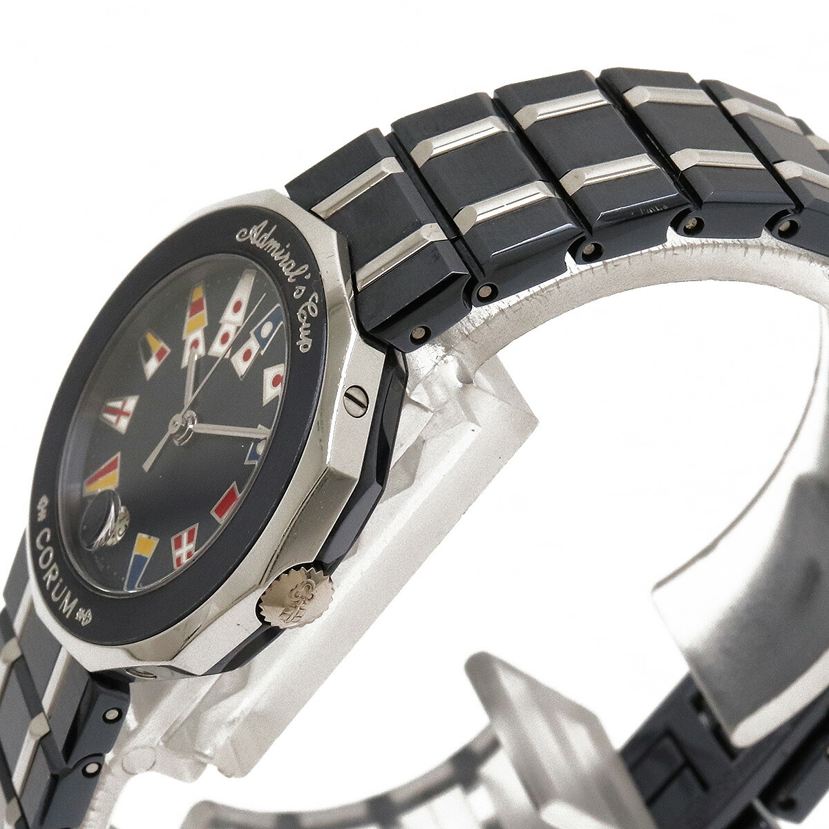 楽天市場】【ウォッチ】CORUM コルム アドミラルズカップ ガンブルー