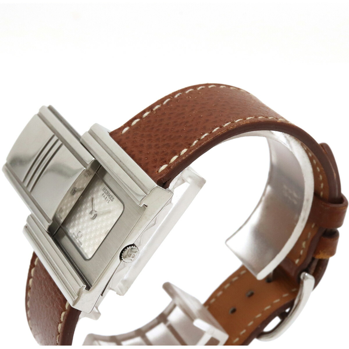 楽天市場】【ウォッチ】HERMES エルメス グリザード シルバー文字盤 SS