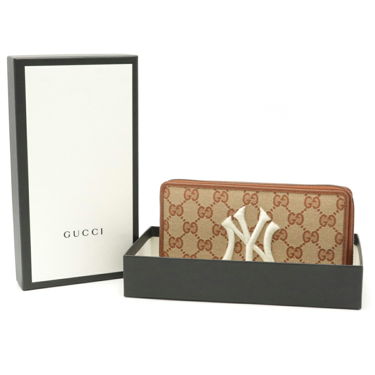 楽天市場】【財布】GUCCI グッチ GGキャンバス NYヤンキースモデル MLB