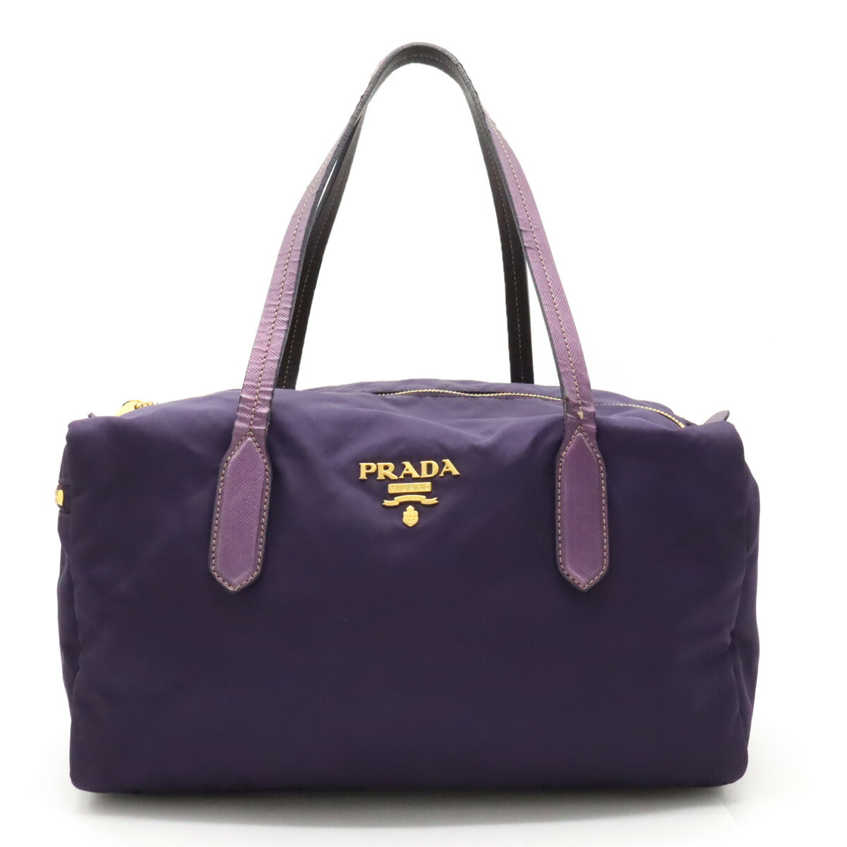 花*丸様 PRADA プラダ トートバッグ ハンドバッグ 2WAY パープル 紫