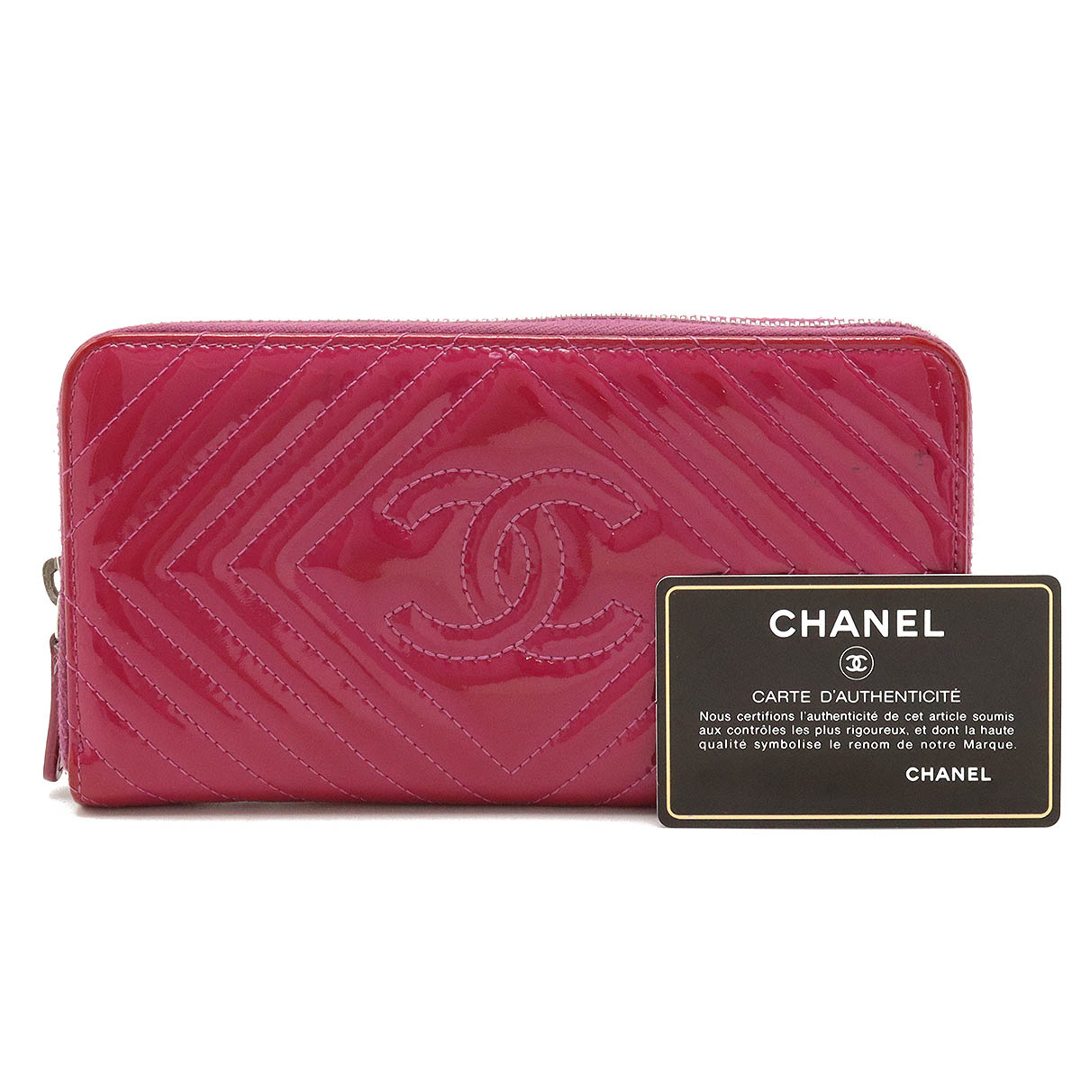 楽天市場】【財布】CHANEL シャネル シェブロン ココマーク ラウンド