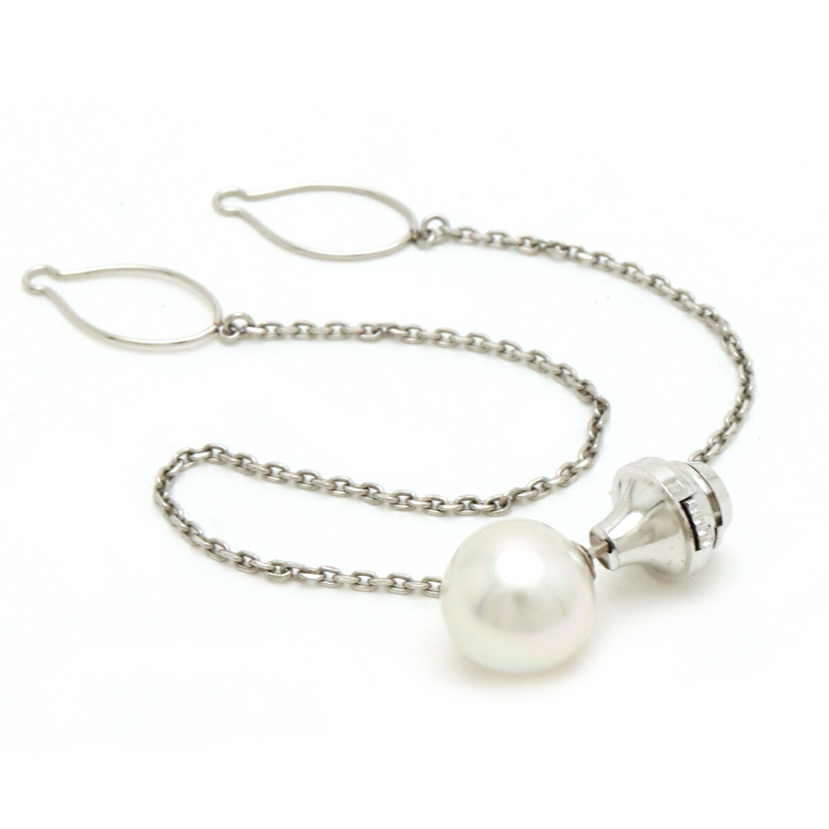 楽天市場】タイタック ネクタイピン Pt900 パール 11.9mm 【中古