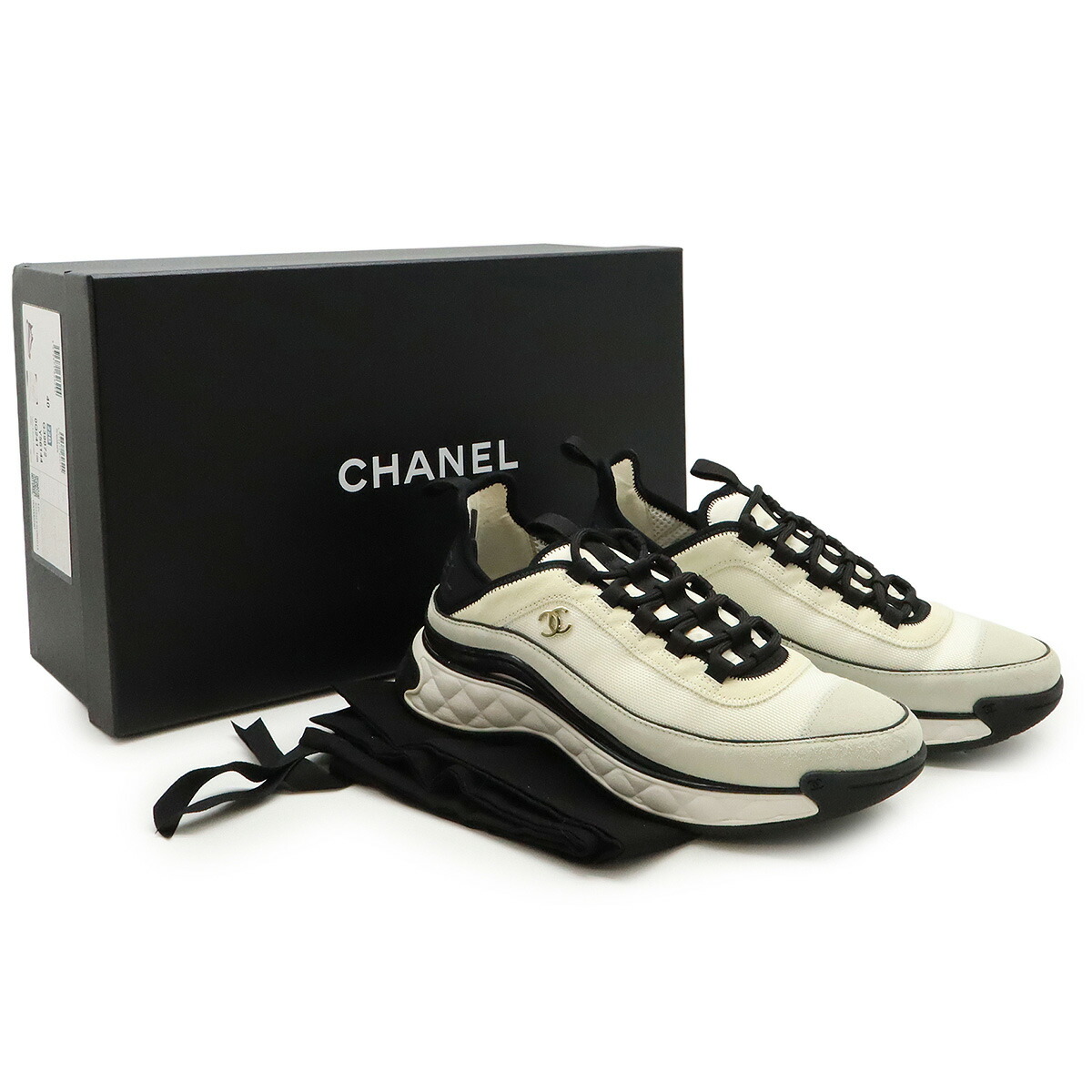 楽天市場】CHANEL シャネル ロゴ マトラッセ ココマーク スニーカー