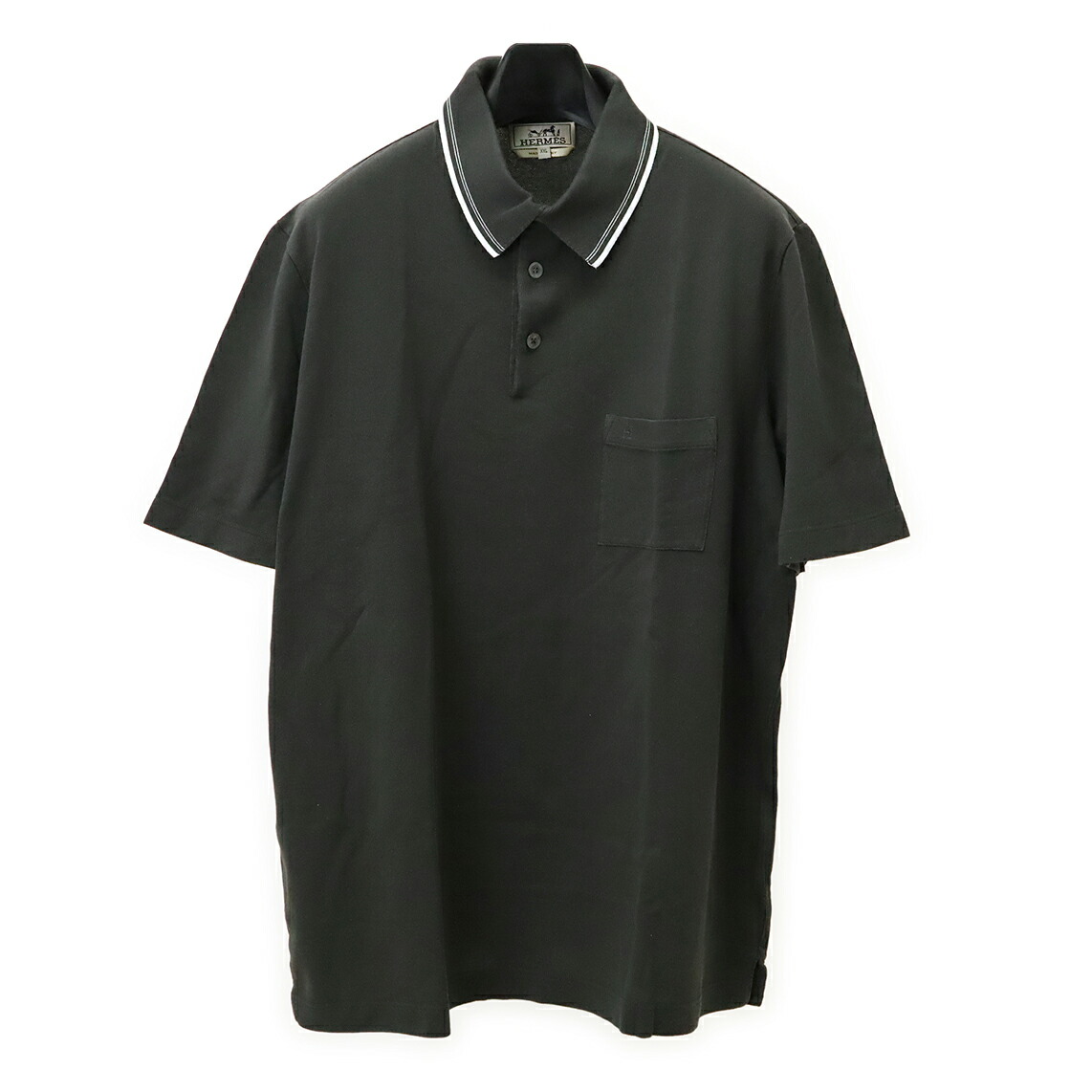 楽天市場】HERMES エルメス ポロシャツ 半袖 Hロゴ H刺繍 コットン100
