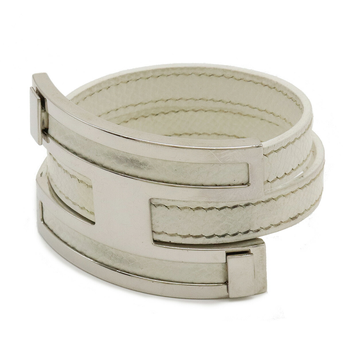 楽天市場】HERMES エルメス プスプス ブレスレット バングル Hモチーフ