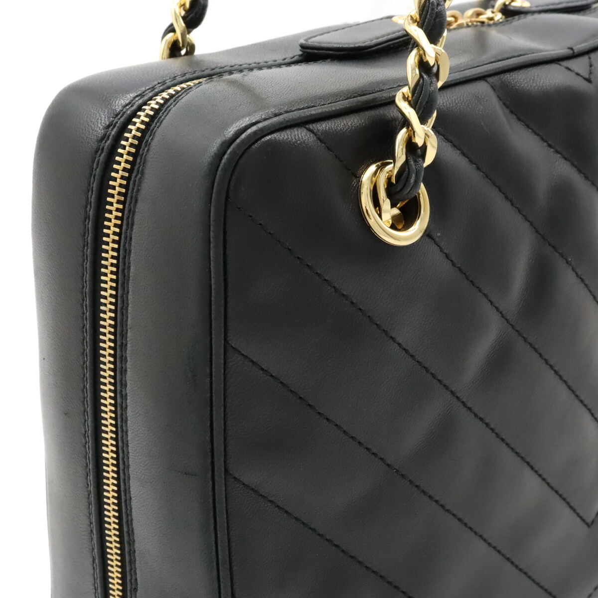 楽天市場】CHANEL シャネル Vステッチ シェブロン ココマーク チェーン