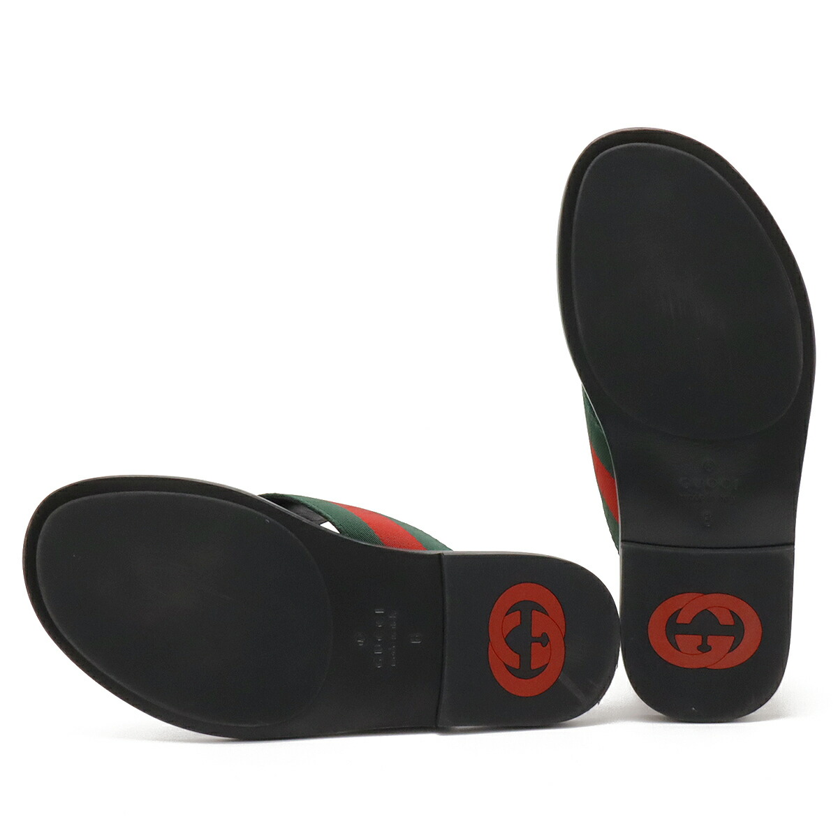 楽天市場】GUCCI グッチ ウェブ付き インターロッキングG トング