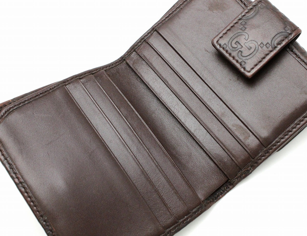 楽天市場】【財布】GUCCI グッチ GG シマ レザー 2つ折財布 ダブル