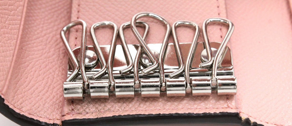 楽天市場】COACH コーチ キーケース 6連キーケース レザー シルバー