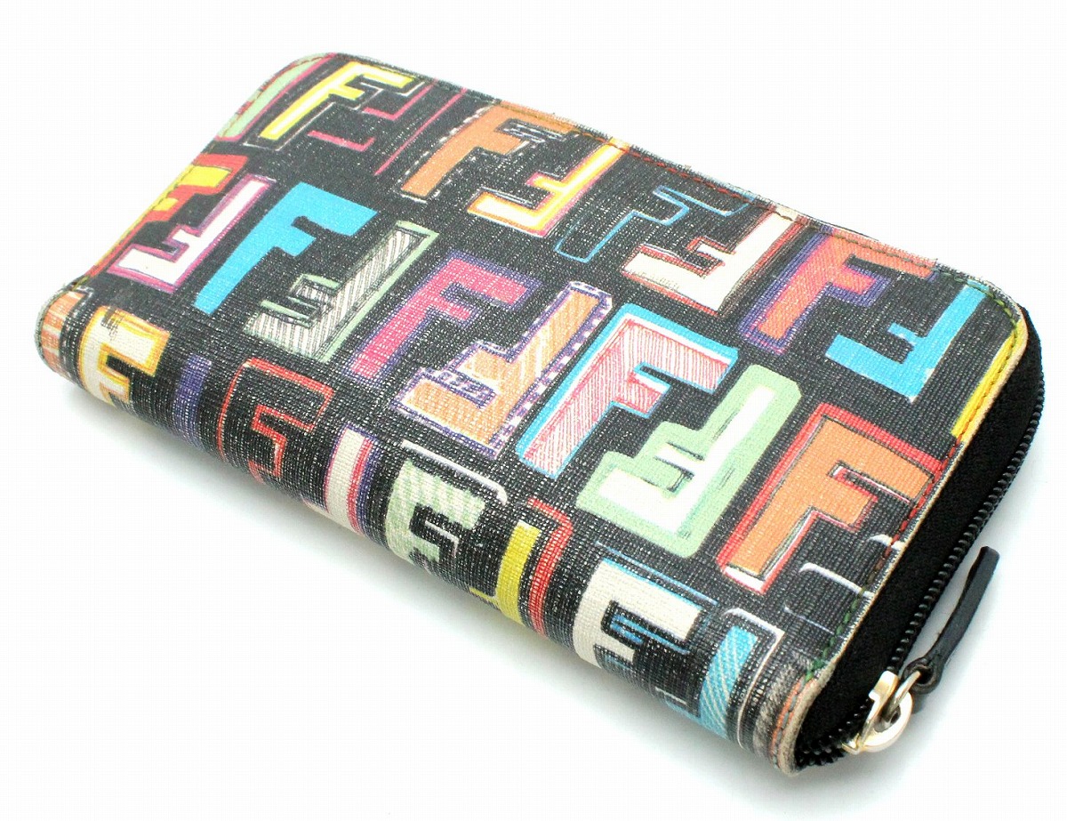 楽天市場】【財布】FENDI フェンディ ズッカ柄 ラウンドファスナー 長