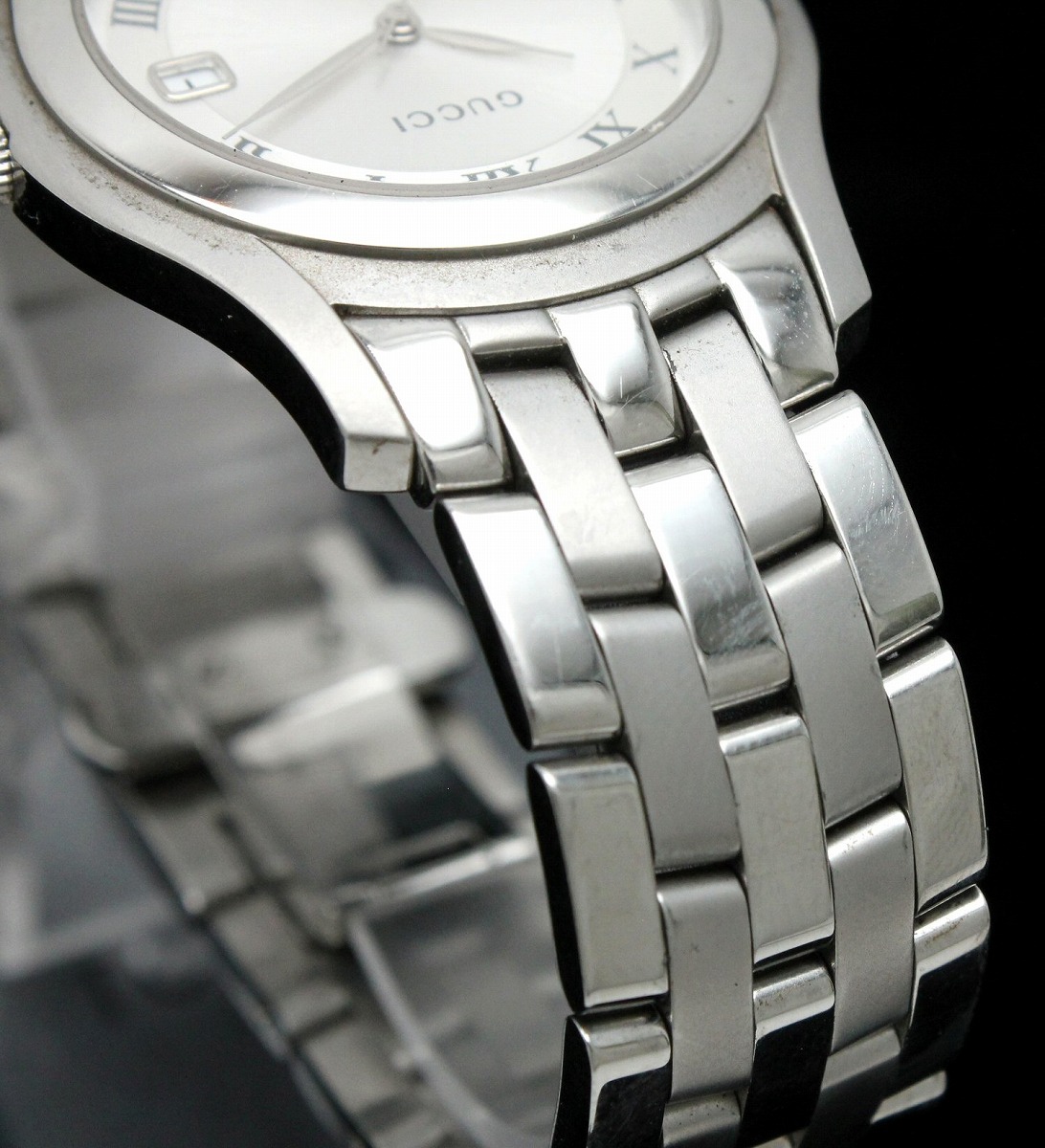 楽天市場】【ウォッチ】GUCCI グッチ シルバー文字盤 デイト メンズ QZ