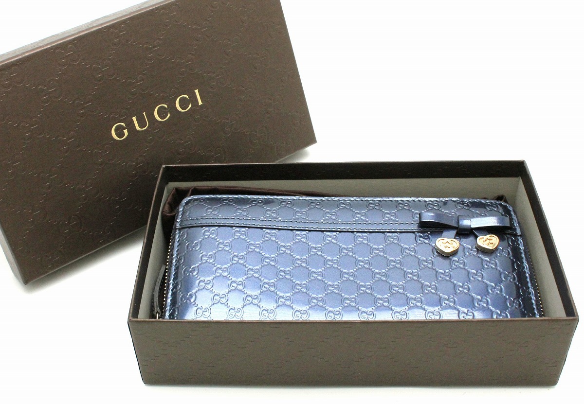 楽天市場】【財布】GUCCI グッチ シャイニーマイクログッチシマ