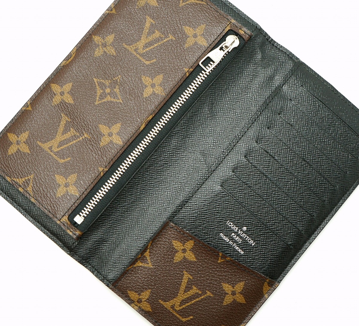 ルイヴィトン モノグラム マカサー ポルトフォイユ タノン 二つ折り 長