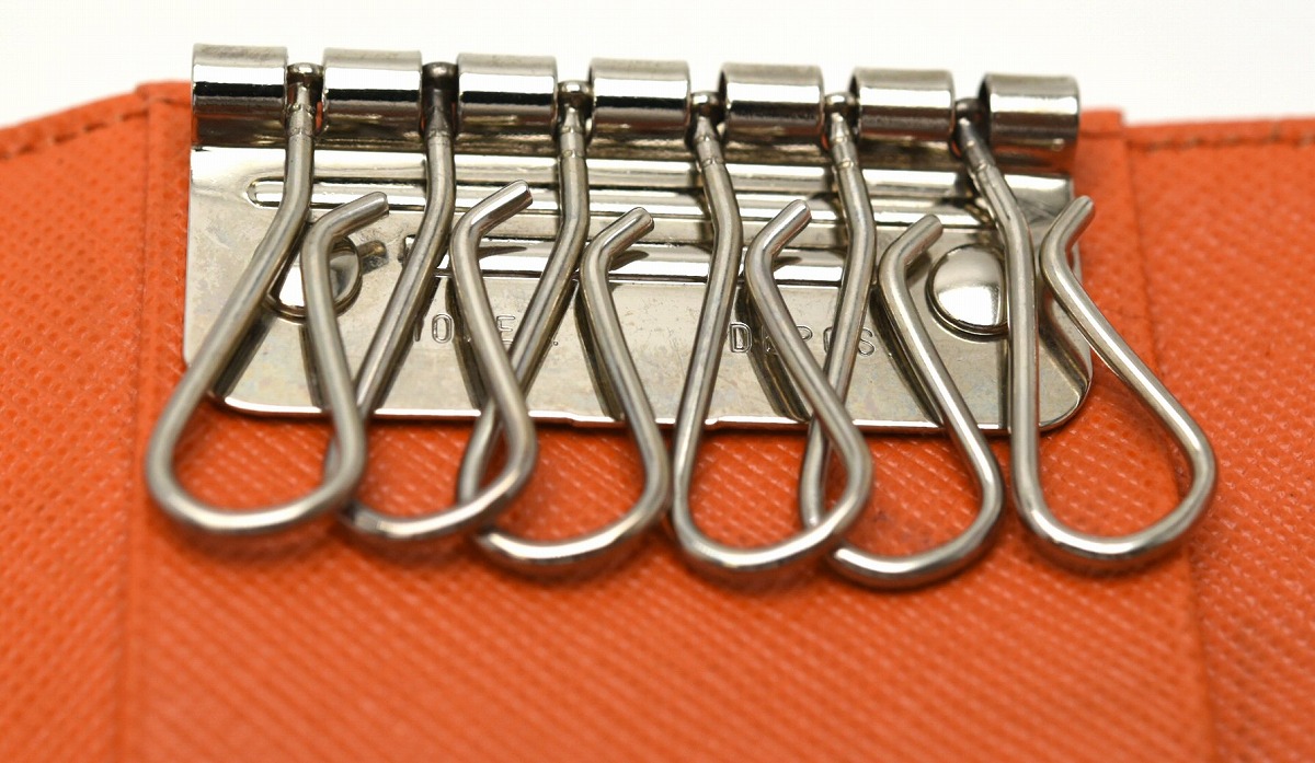 楽天市場】PRADA プラダ 6連キーケース SAFFIANO ナイロン CORALLO