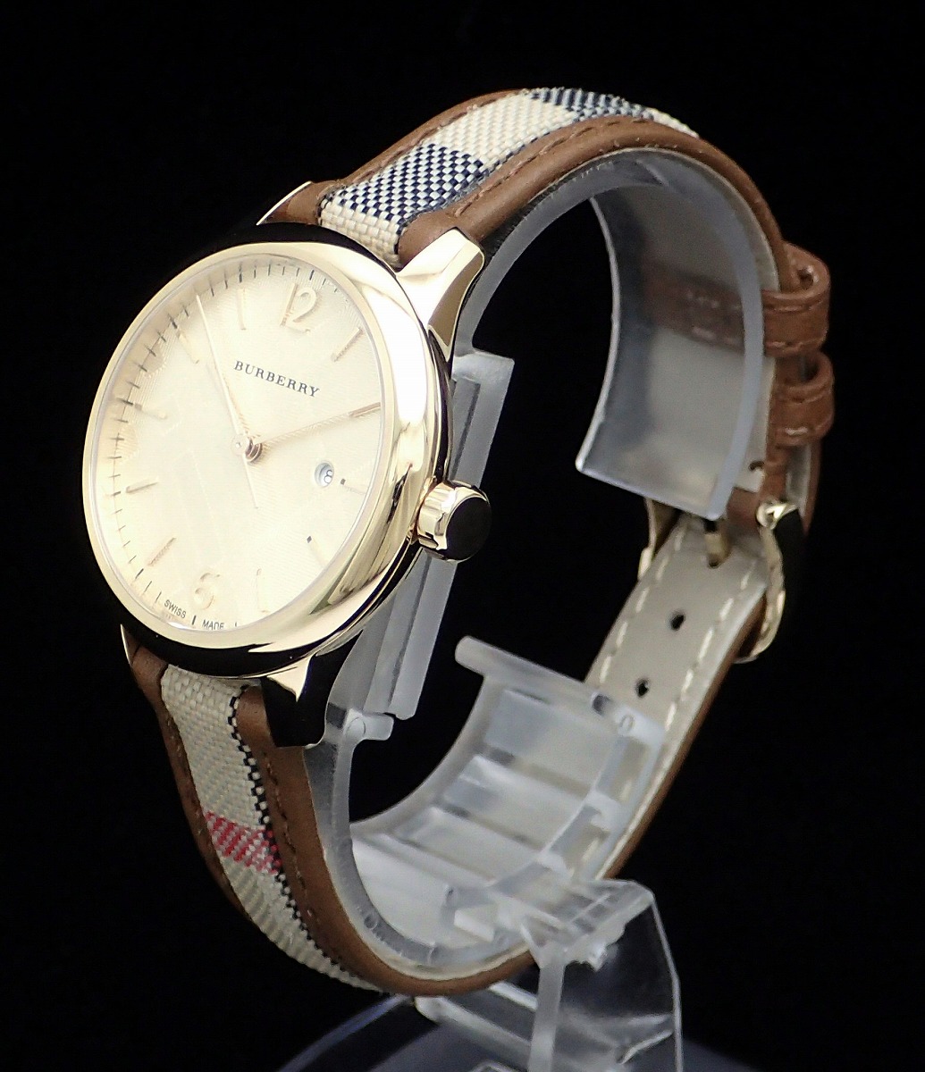 楽天市場】【ウォッチ】BURBERRY バーバリー ゴールド文字盤 GP