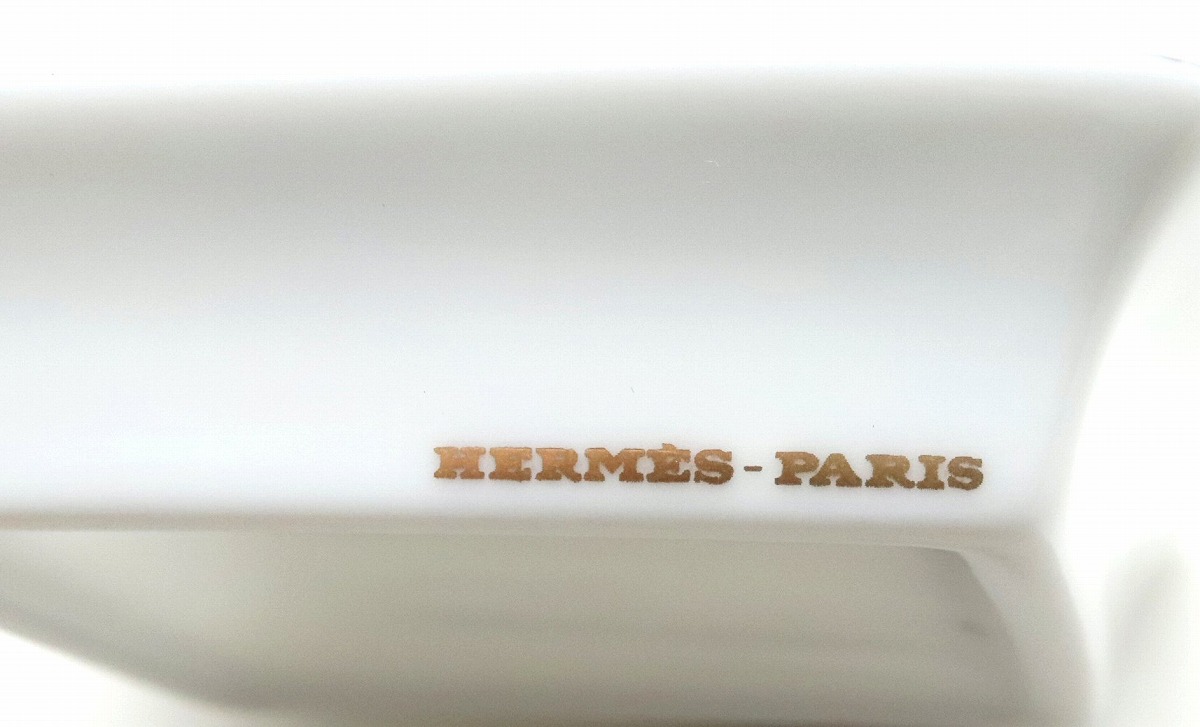 楽天市場】HERMES エルメス アッシュトレイ 灰皿 シェーヌダンクル柄