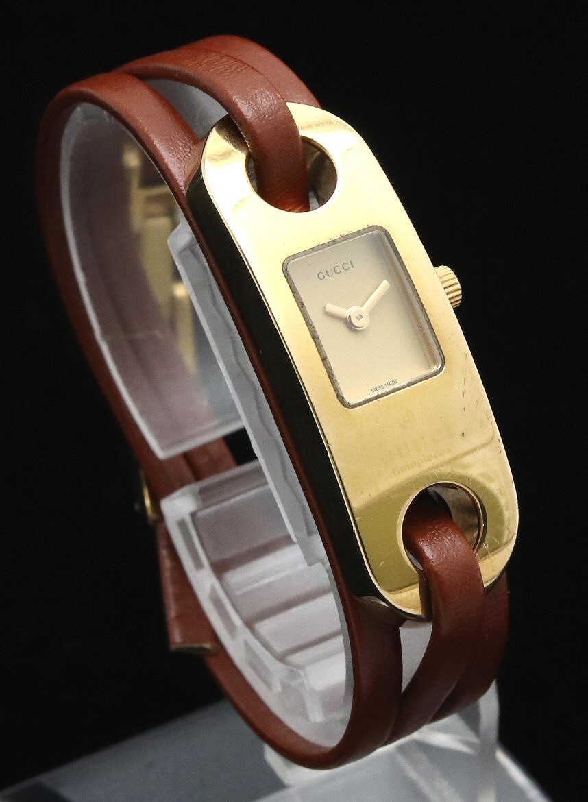 グッチ ♡3.美品 グッチ GUCCI 時計 GUCCI ローマン 新品革ベルト