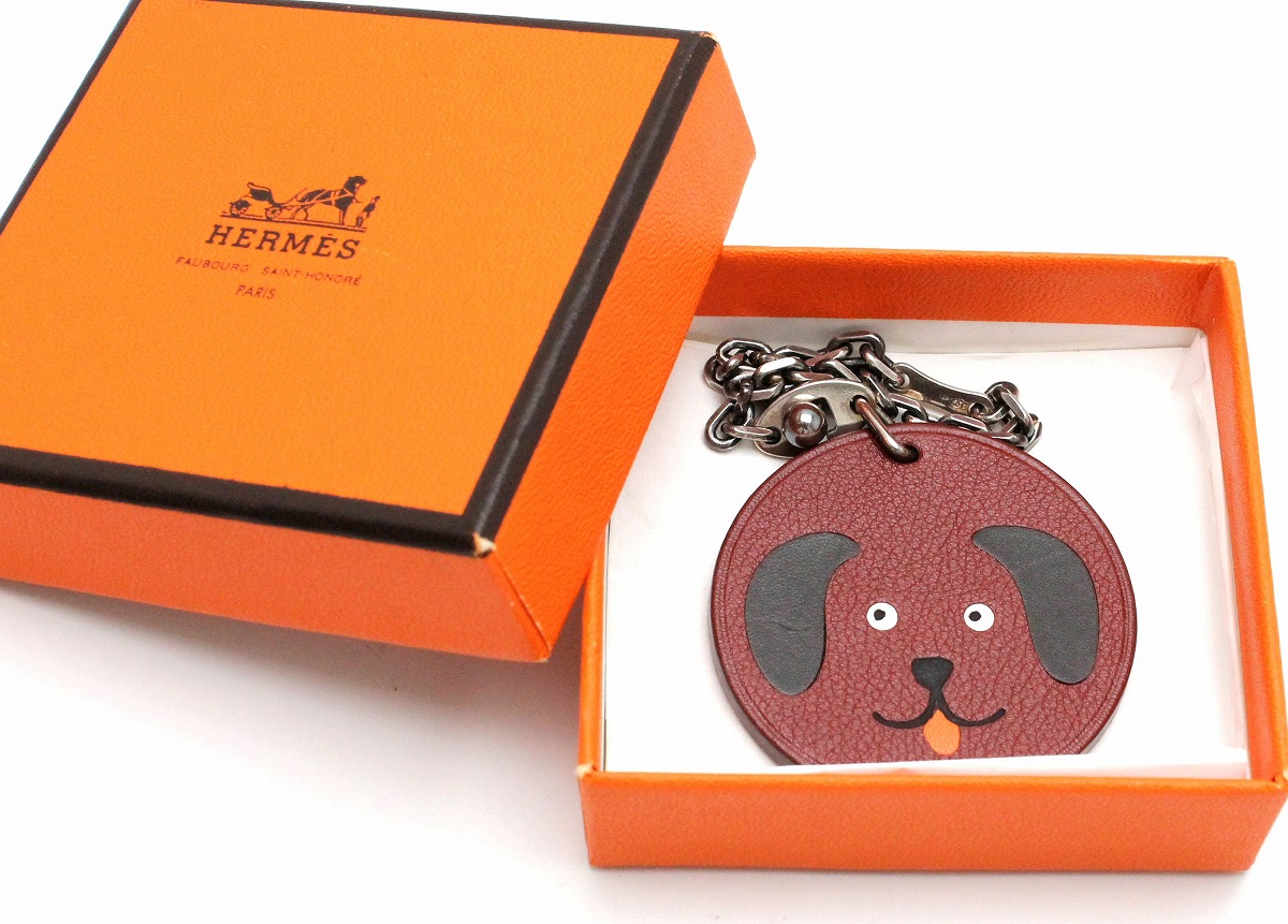 楽天市場】【未使用品】HERMES エルメス アニマル チャーム 犬