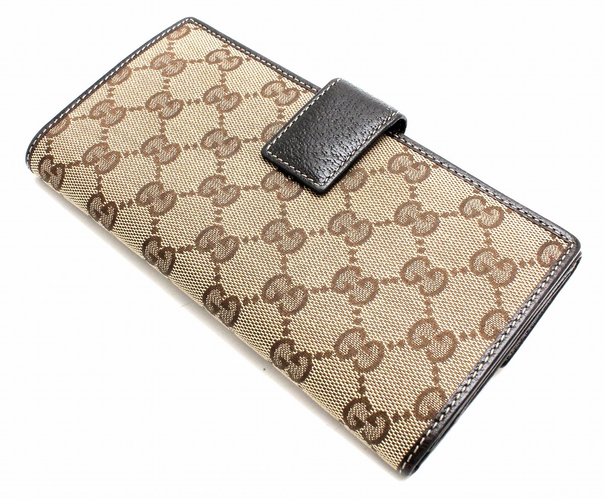 楽天市場】【財布】GUCCI グッチ GGキャンバス 2つ折 Wホック ダブル