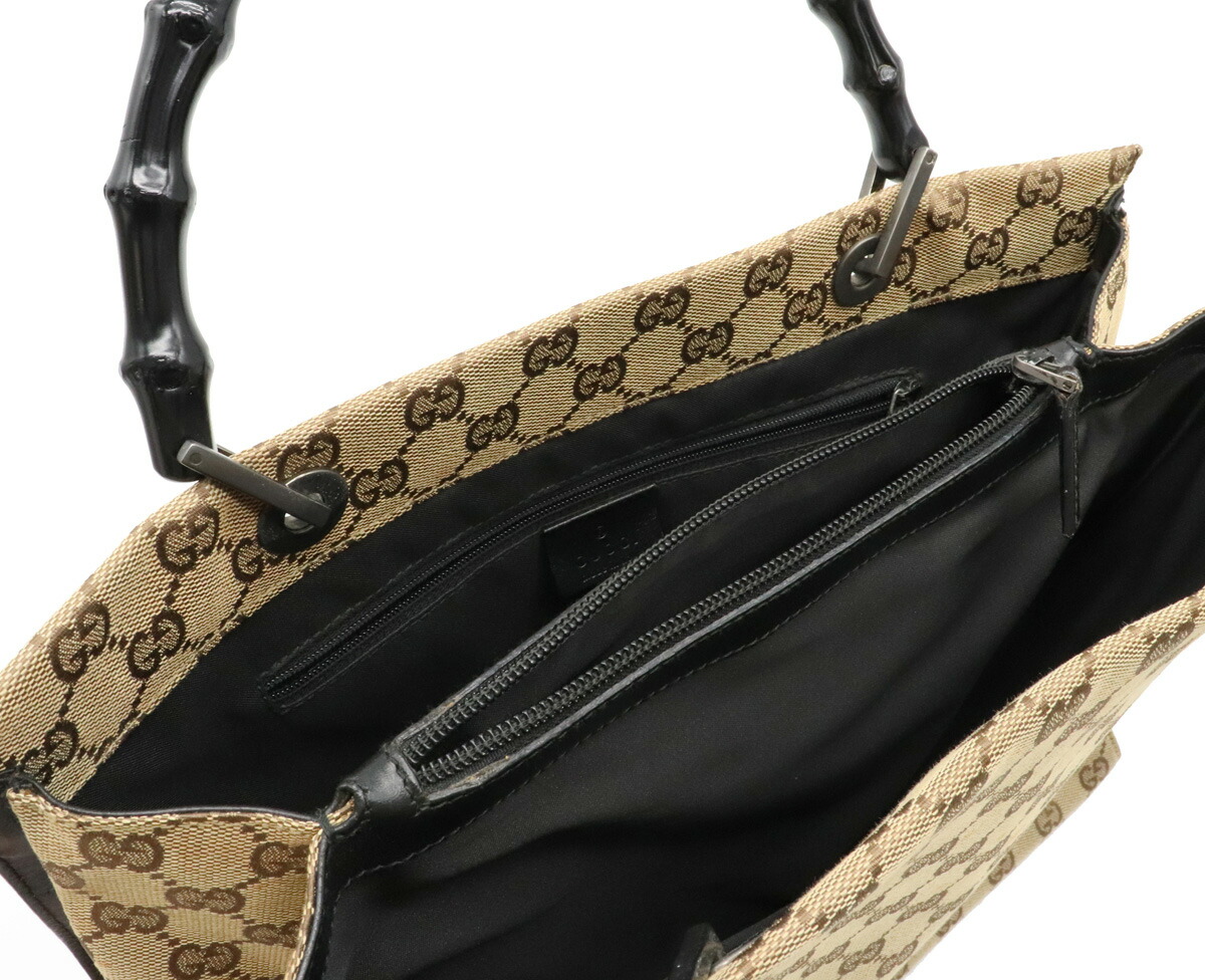 楽天市場】【バッグ】GUCCI グッチ GGキャンバス バンブー