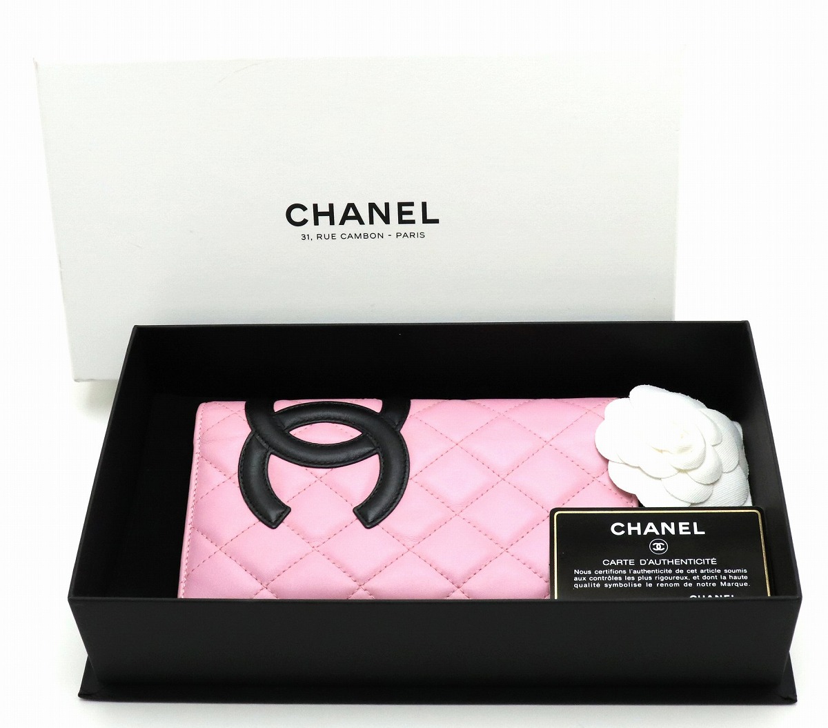 楽天市場】【財布】CHANEL シャネル カンボンライン ココマーク 2つ折