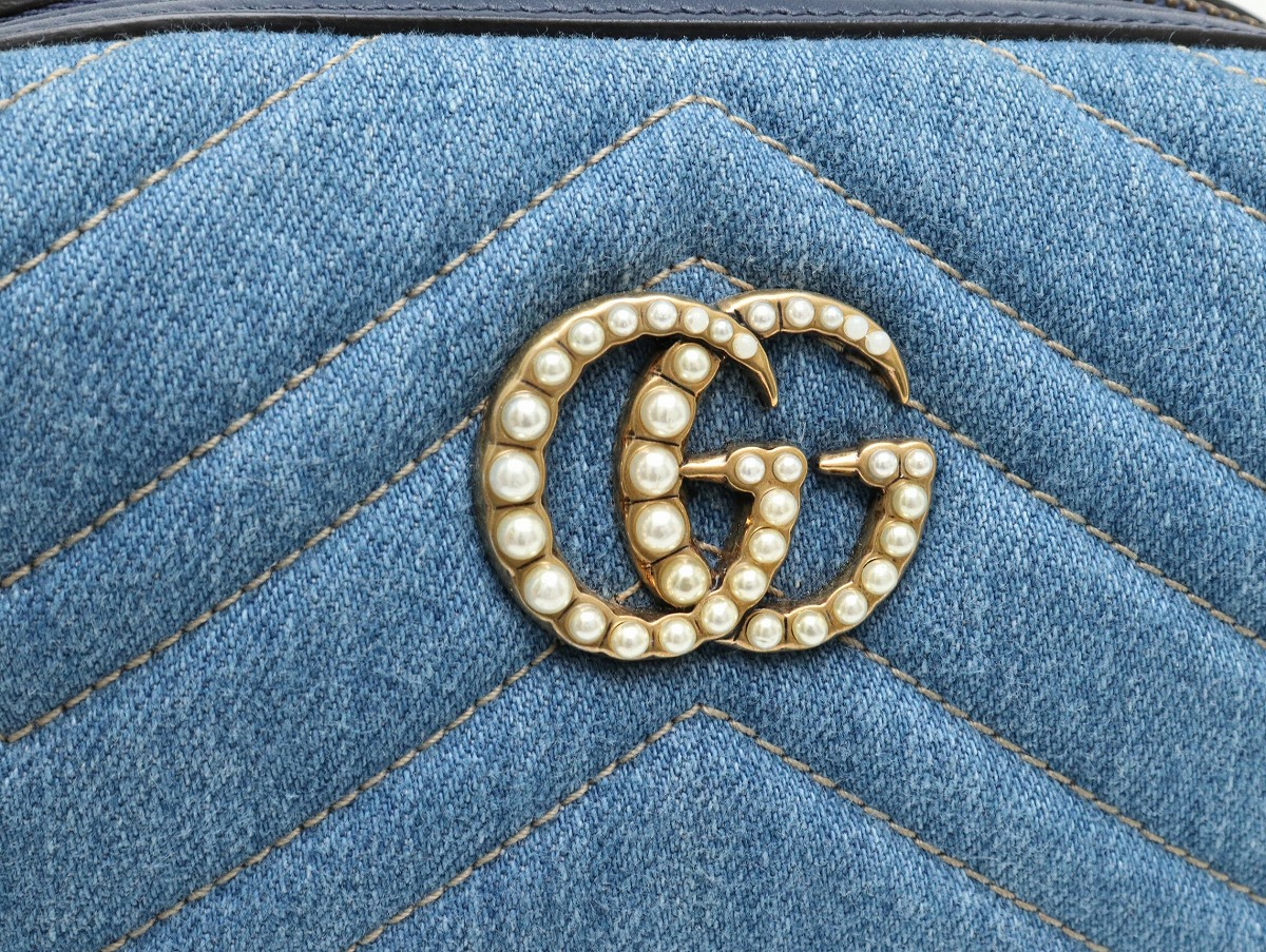 楽天市場】【バッグ】GUCCI グッチ GGマーモント デニム