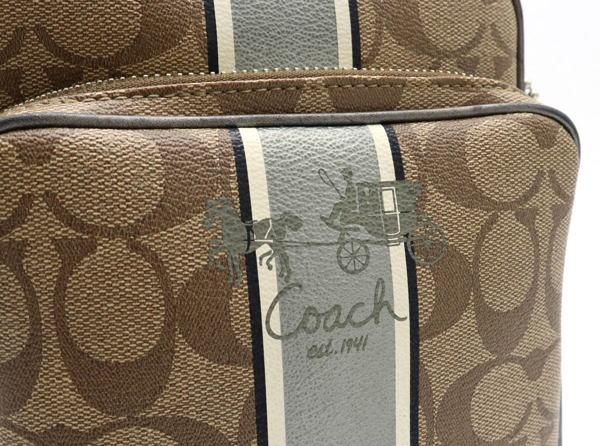 楽天市場】【バッグ】COACH コーチ シグネチャー ストライプ