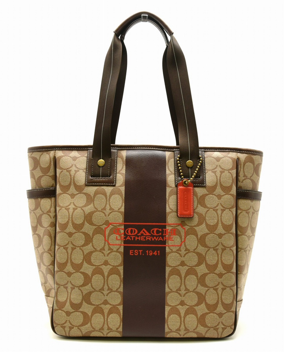 楽天市場】【バッグ】COACH コーチ ヘリテージ ストライプ