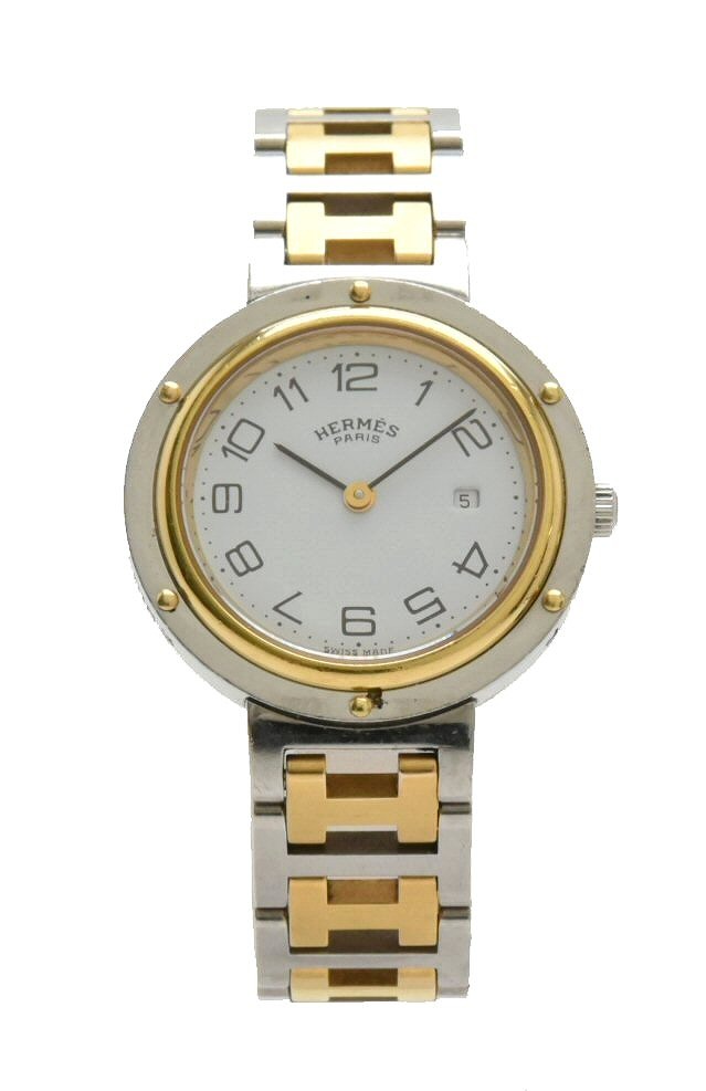 楽天市場】【ウォッチ】HERMES エルメス クリッパー 30mm ホワイト文字