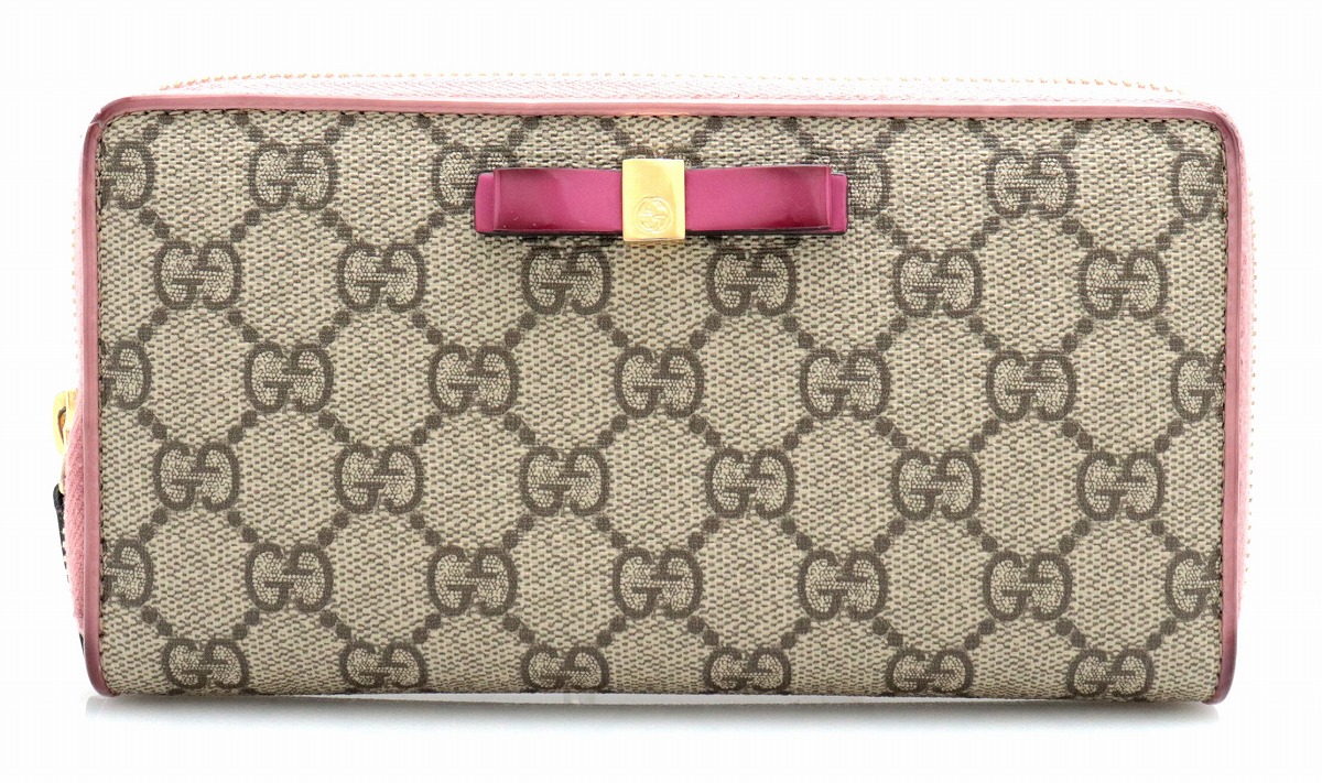 楽天市場】【財布】GUCCI グッチ グッチシマ リボンモチーフ ジップ