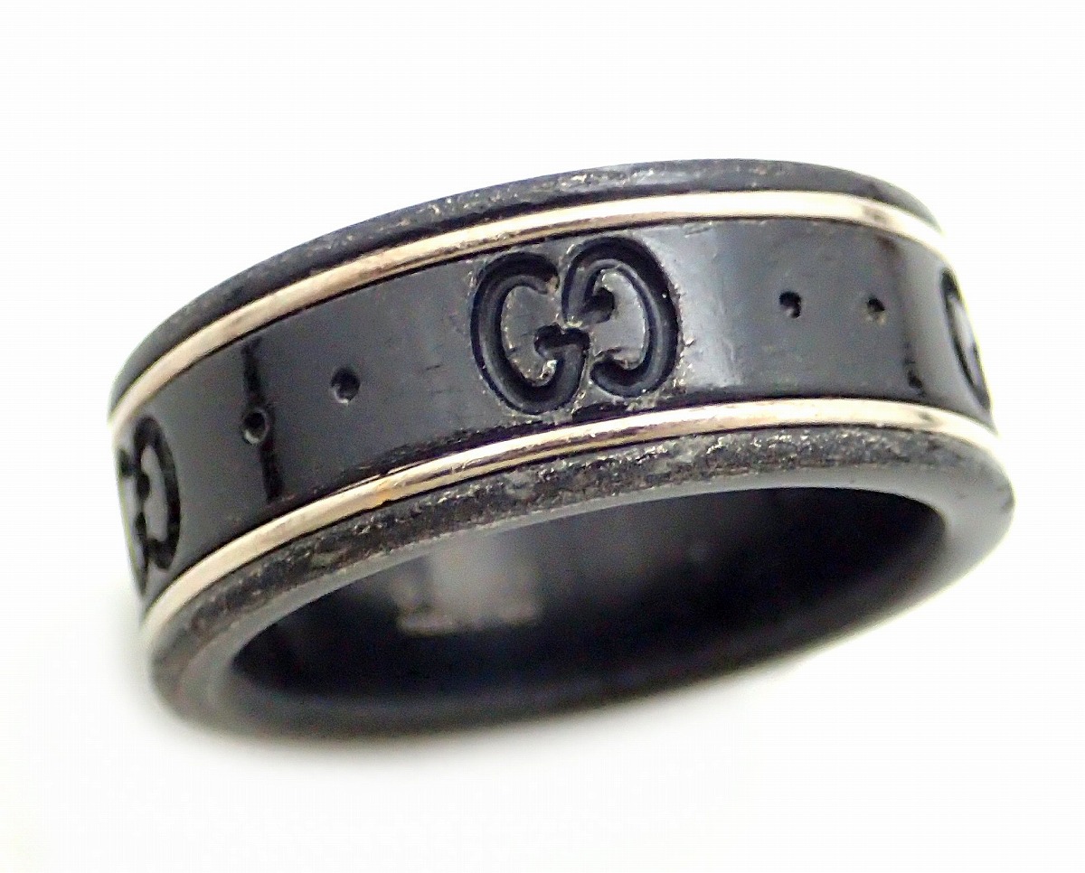 楽天市場】【ジュエリー】GUCCI グッチ アイコンリング GGリング 指輪