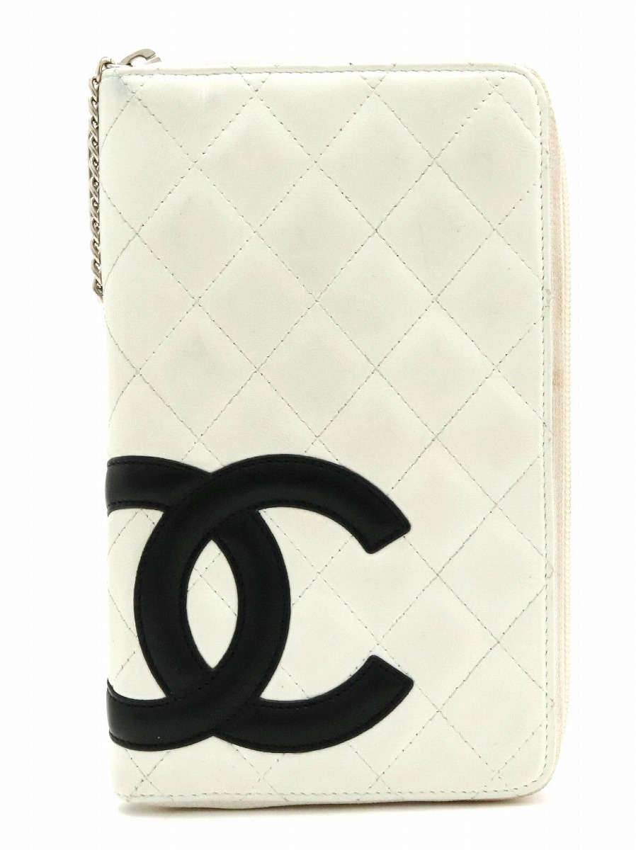楽天市場】【財布】CHANEL シャネル カンボンライン ラウンド
