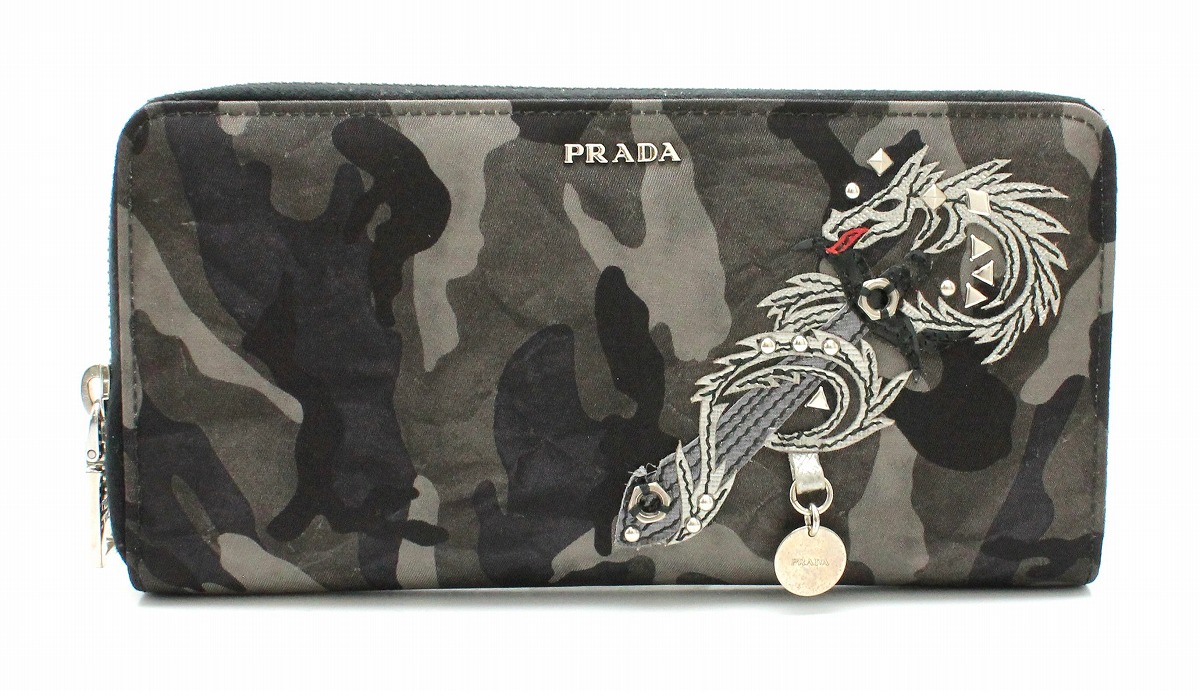 楽天市場】【財布】PRADA プラダ ドラゴン 龍 ラウンドファスナー財布
