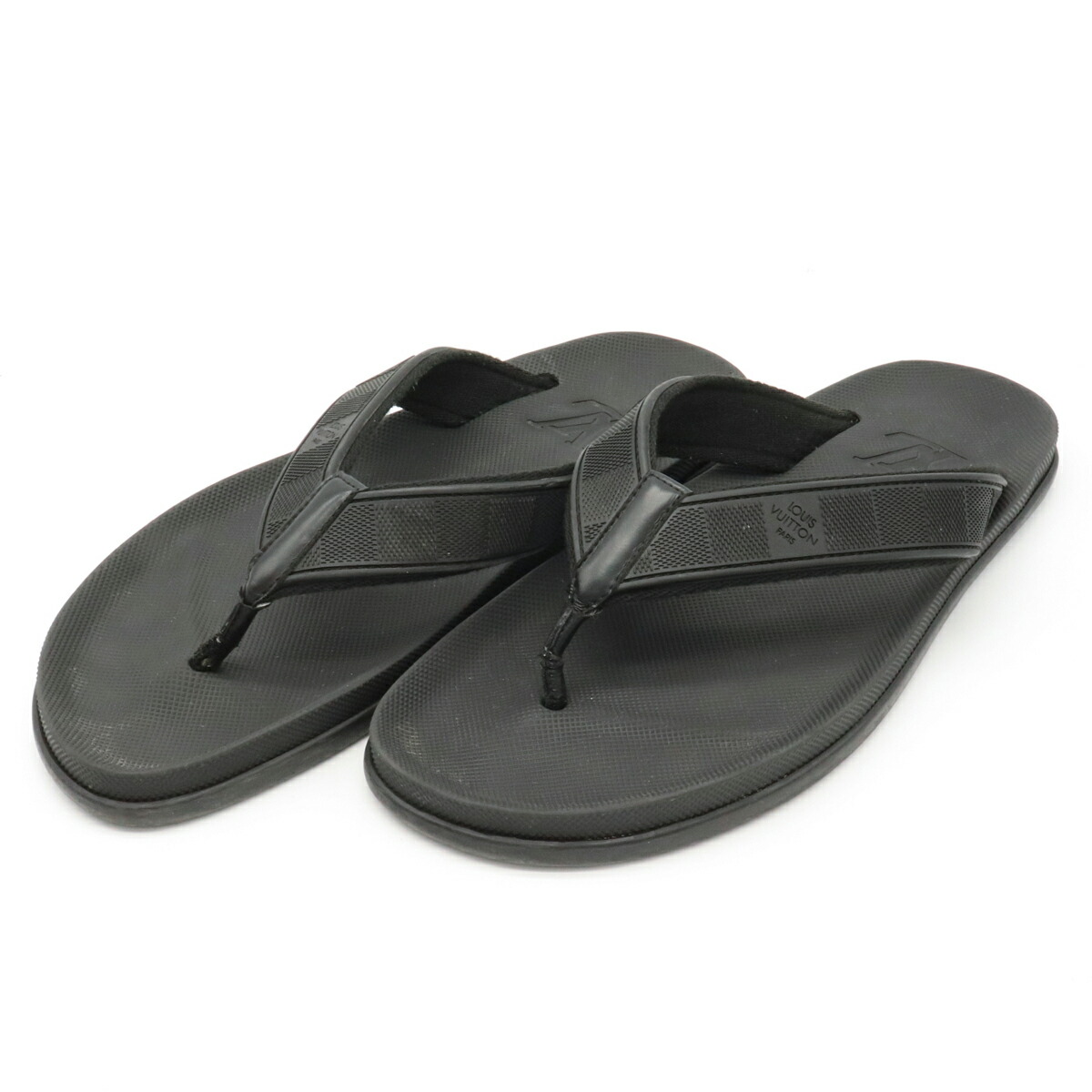 楽天市場】LOUIS VUITTON ルイ ヴィトン ダミエ ビーチサンダル ラバー