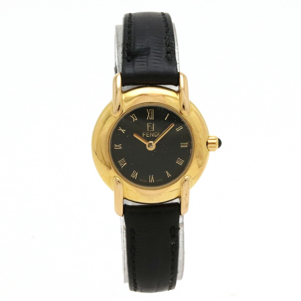 楽天市場】【ウォッチ】FENDI フェンディ ブラック文字盤 GP 革ベルト