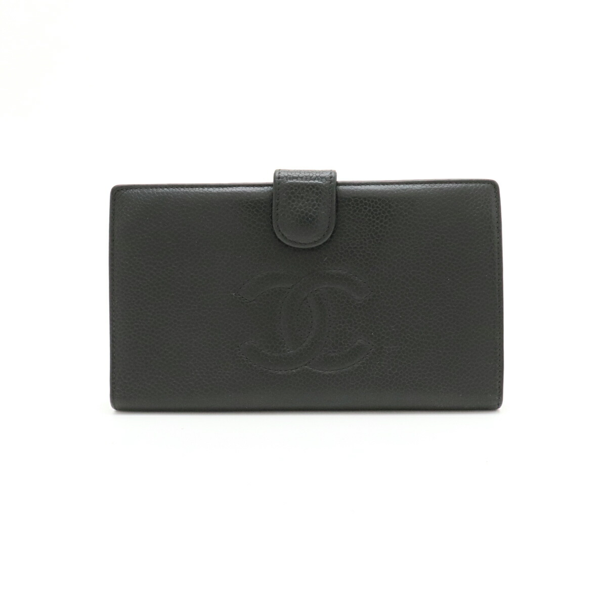 楽天市場】【財布】CHANEL シャネル キャビアスキン がま口 ガマ口 長