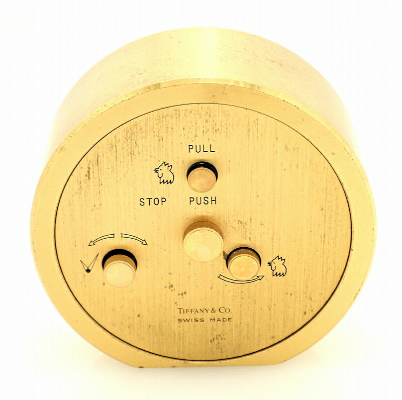 Tiffany & Co. ゴールドカラー サイコロ型 置き時計 ティファニー