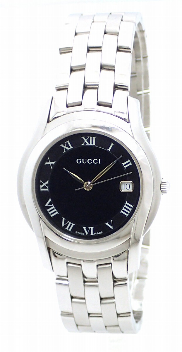 楽天市場】【ウォッチ】GUCCI グッチ ブラック文字盤 デイト メンズ QZ