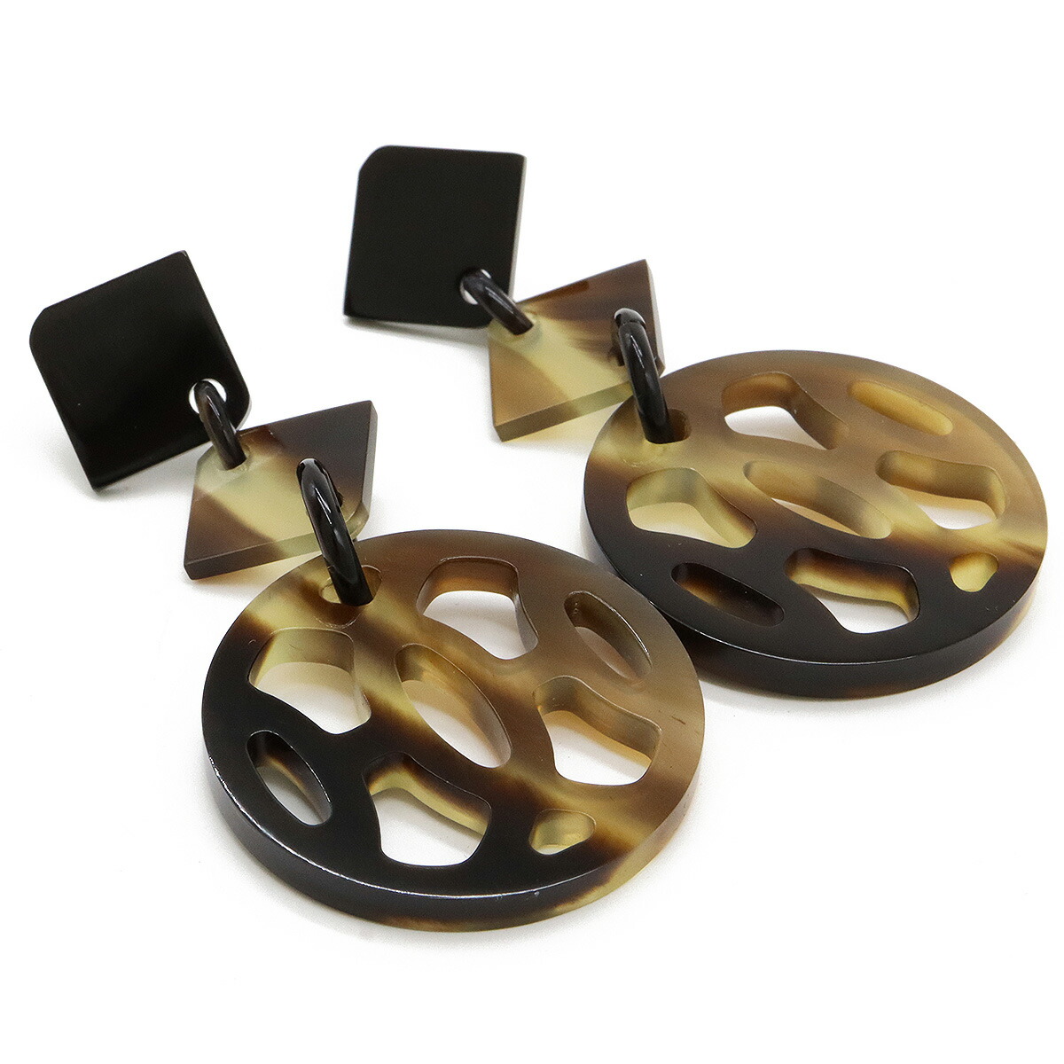 楽天市場】HERMES エルメス アヴァ ピアス バッファローホーン